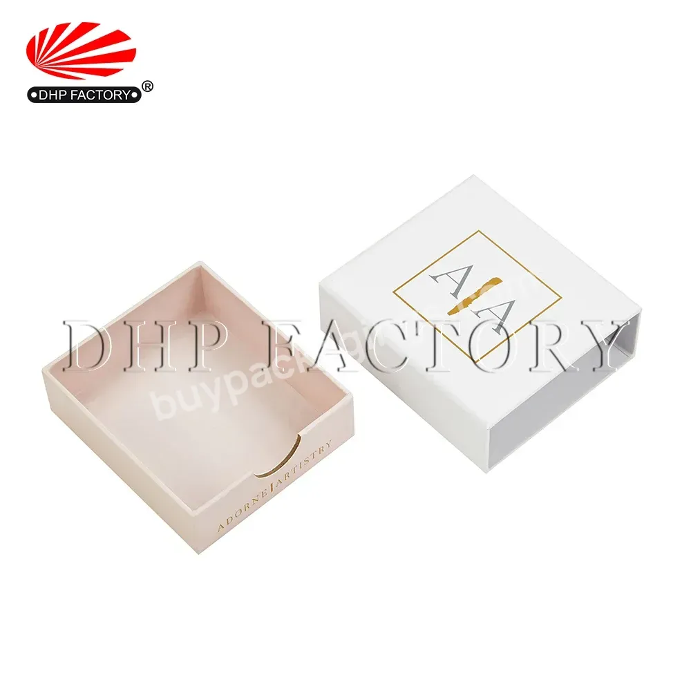 Small Custom Printed Luxury Rigid Paper Empty Cardboard Sliding Drawer Packaging Lip Gloss Box