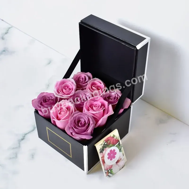 Square Flower Cake Creative Chocolate Box Wedding Party Favor Packaging Boxes Paper Gift Box Flower For Valentine's Day