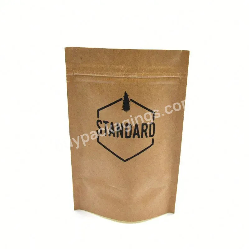 Stand Up Aluminium Foil Packing Whey Protein Powder Bag Kraft Packaging Biodegradable Pouch