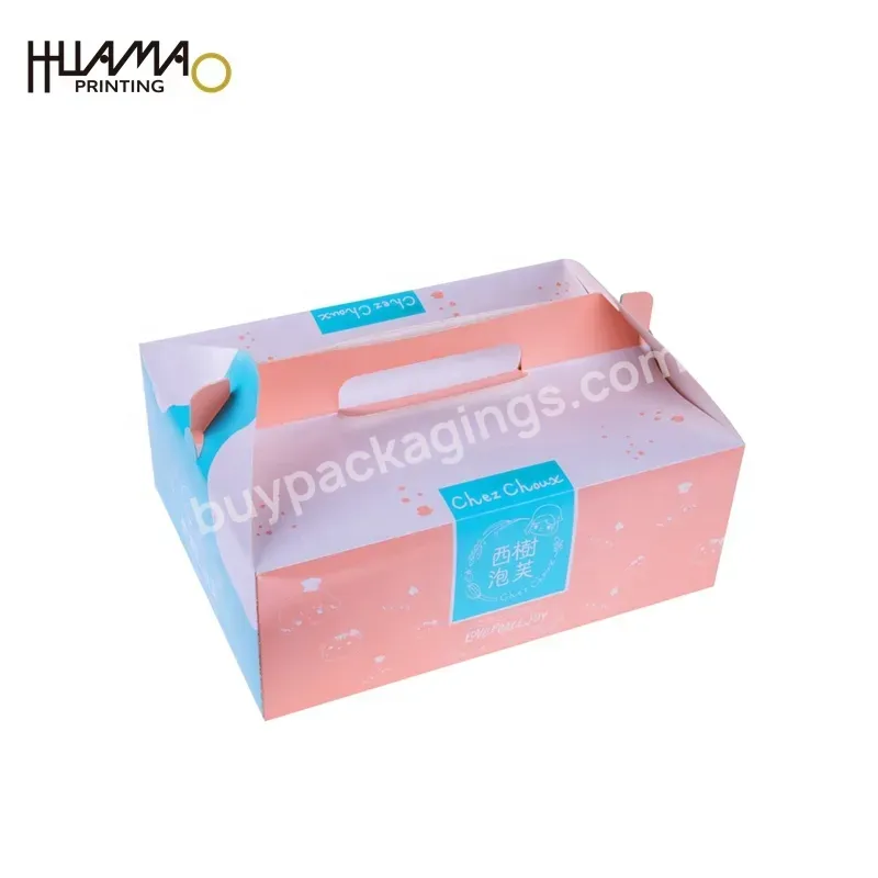 Sticker Bolsas De Papel Collapsible Paper Container Foldbable Box Packaging Biodegradable Clamshell Gift Box Bakery Packaging