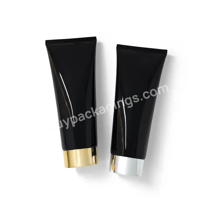 Stock Black 200g Plastic Tube 200ml Empty Cosmetic Packaging Facial Cleanser Squeeze Tube Body Lotion Hand Cream Tubes