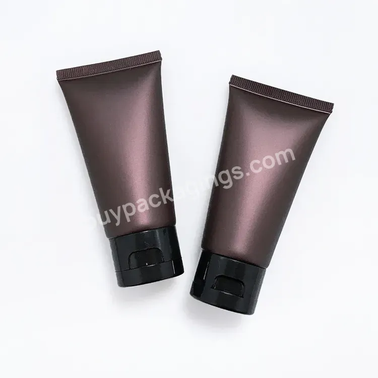 Stock Brown 50g Matte Plastic Tube 50ml Empty Cosmetic Packaging Container Squeeze Tube Body Lotion Hand Cream Tubes Body