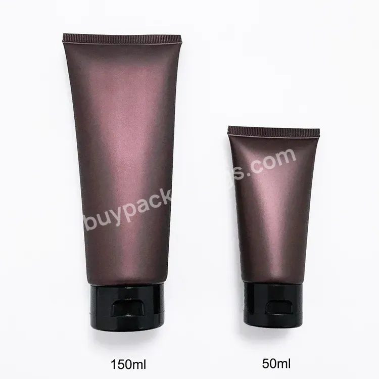 Stock Brown 50g Matte Plastic Tube 50ml Empty Cosmetic Packaging Container Squeeze Tube Body Lotion Hand Cream Tubes Body