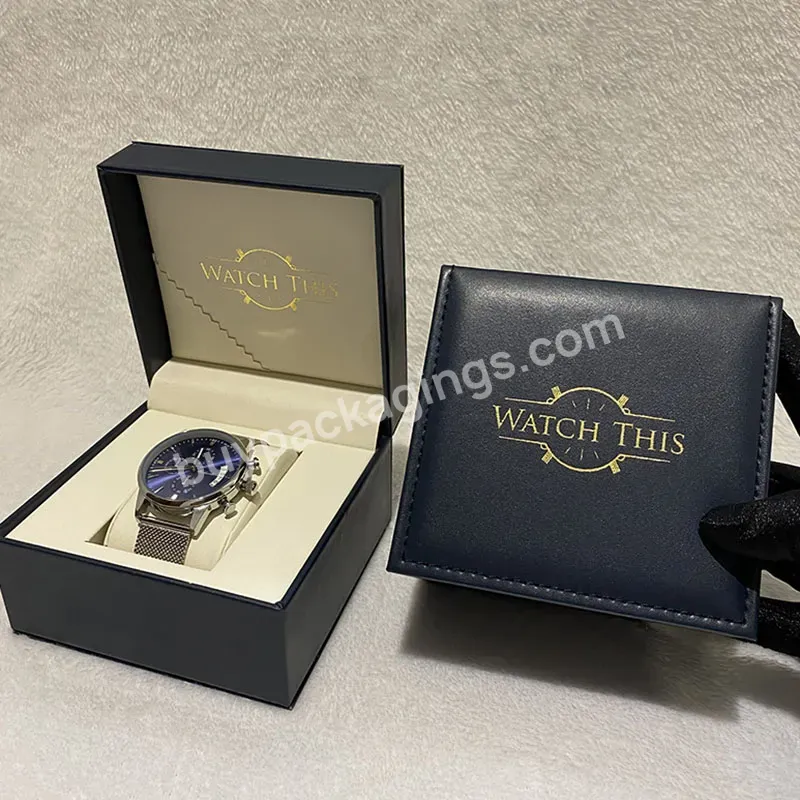 Stocked Fast Delivery Wholesale 1 Slot Travel Watch Box Roll Case For Men