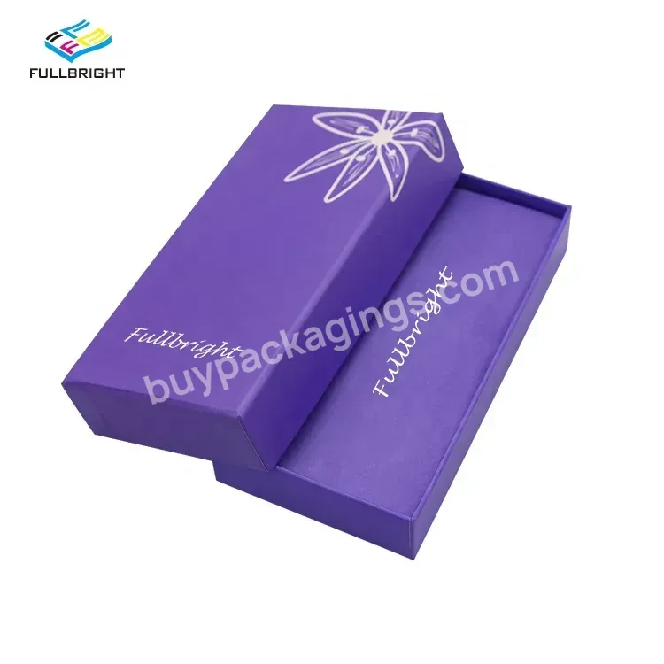 Sustainable Purple Rigid Cardboard Lid And Base Box Brivote Printing Jewellery Decorative Gift Paper Box Packaging - Buy Eco Luxury Small Shaped Gift Box Set Custom Logo Rigid Lid And Base Box,Wholesales Recycle Paper Small Jewelry Packaging Gift Box