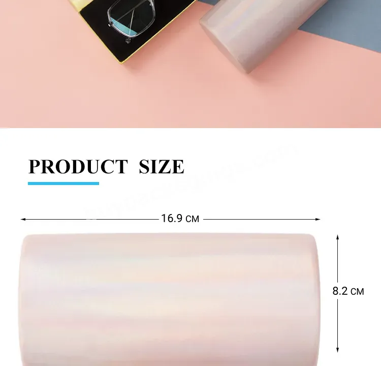 Top Fashion Colorful Oblate Glasses Case High Quality Hard Metal Glasses Case