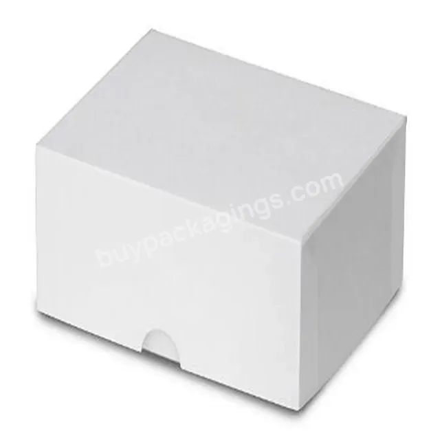 Top Quality Customized Rectangular Shape Empty Lid And Base White Paper Box For Luxury Jewelry Packaging