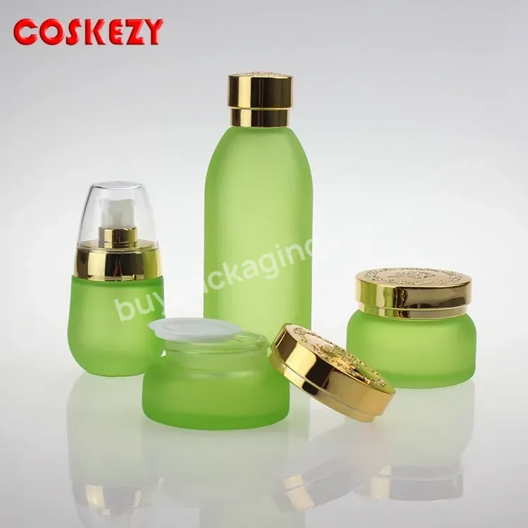 Top Sale Glass Bottle And Jar Set Luxury Cosmetic Packaging - Buy Cosmetic Packaging,Luxury Cosmetic Packaging,Glass Luxury Cosmetic Packaging.
