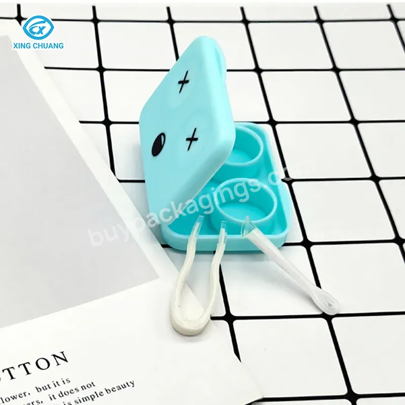 Top Selling Contact Lens Packaging Support Eyeglass Accessories Contact Lens Case Custom Glasses Case Set