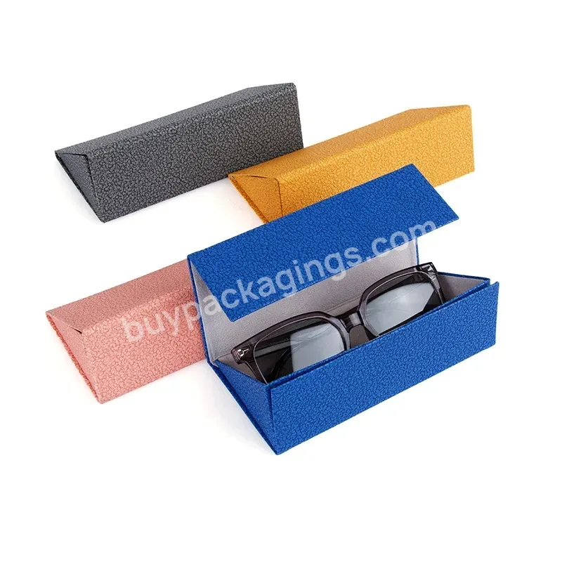 Top Selling Customized Logo New Fashion Designer Triangle Manual Optics Glasses Case Sunglasses Box