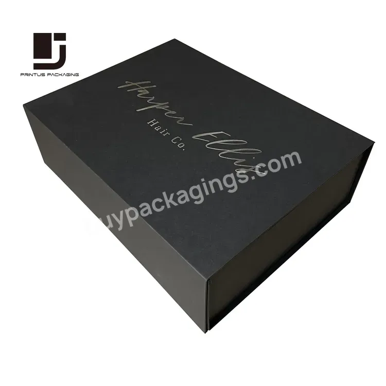 Top Selling Folding Hair Extensions Packaging Paper Box Supplies