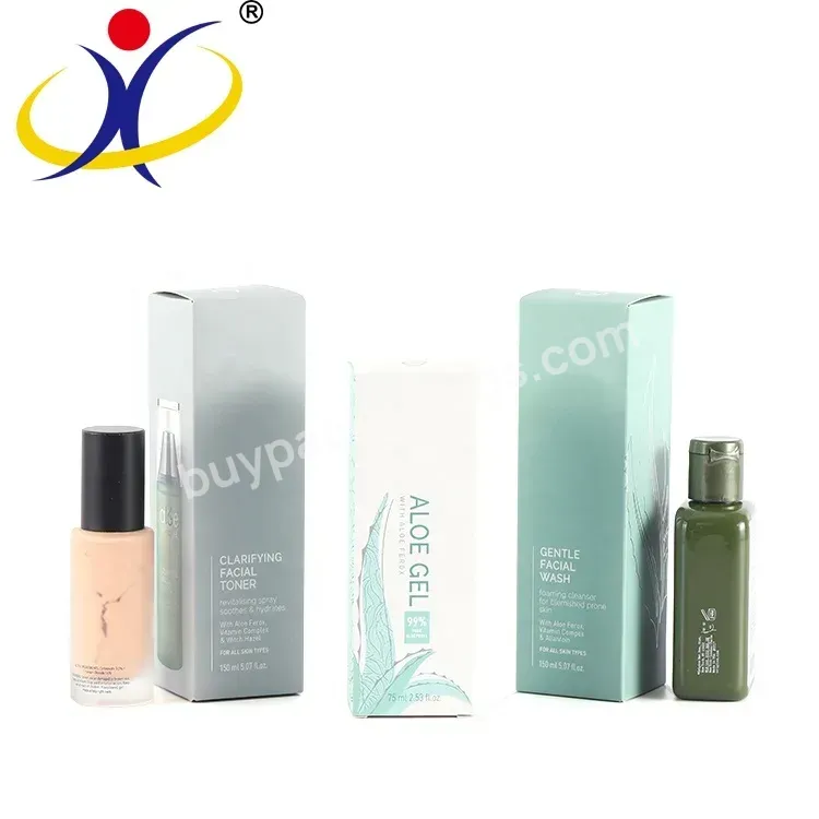 Trendy Premium Recyclable White Paperboard Box In Single Side Printing For Small Skincare Products