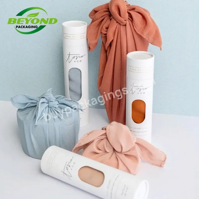 Tshirt Packaging Boxes Gift Box With Lid Cardboard Socks Packaging Gift Box Paper Tube Containers With Window