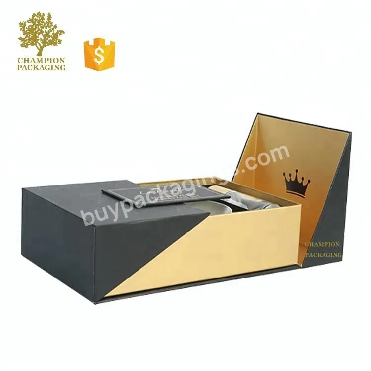 Unique Design Premium Custom Black Matt Lamination Perfume Samples Black Box Packaging Boxes