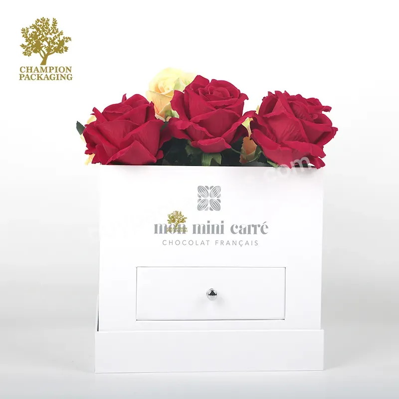 Valentine Wholesale Luxury Gift Preserved Flower Box Everlasting Stabilized Preserved Rose In Gift Box