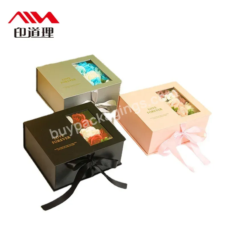 Valentines Mothers Day Gifts Modern Novel Design Wholesale Price Big Flower Display Box