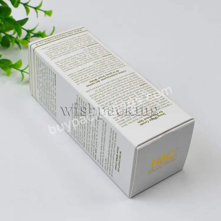 Verpackungs Box Luxury High End Snow White Cream Custom Embossing Logo Cosmetic Package Paper Box With Special Tray