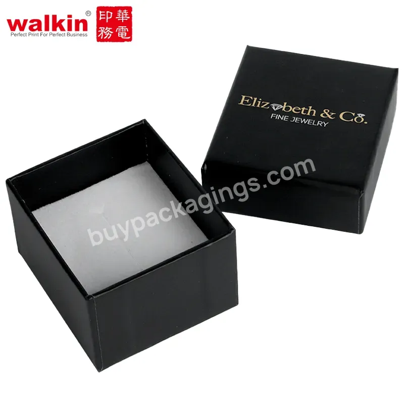 Walkin Custom Fashion Sliding Drawer Paper Gift Box For Earrings Necklace Ring Jewelry Sets Paper Gift Packaging With Velvet