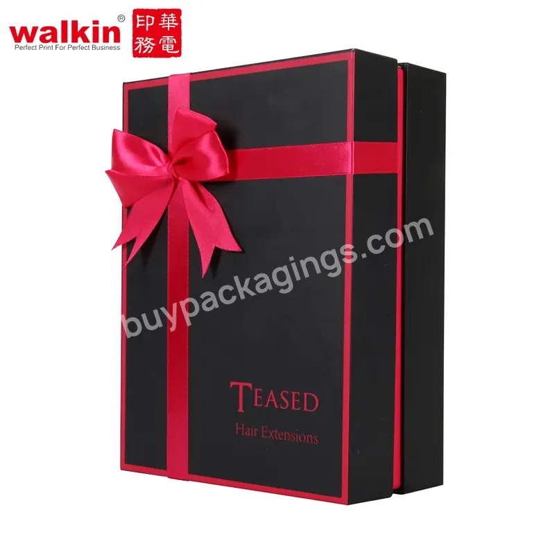 Walkin Custom Logo Skincare Mailer Black Pr Shipping Logistics Packaging Jewelry Gift Cardboard Kraft Paper Box