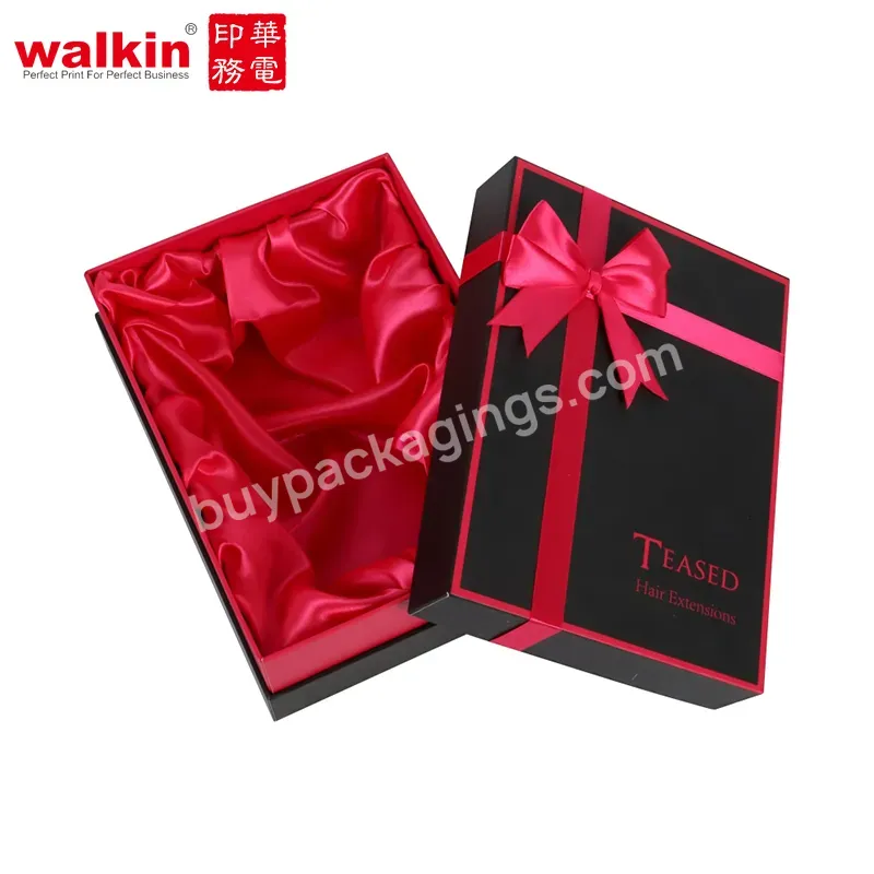 Walkin Custom Luxury Product Ribbon Gift Packaging Box Jewelry Clothing Package Magnetic Paper Box