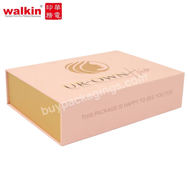 Walkin Custom Printed Cardboard Rigid Hardbox Magnetbox Magnet Box Packaging Luxury Folding Gift Boxes With Magnetic Lid