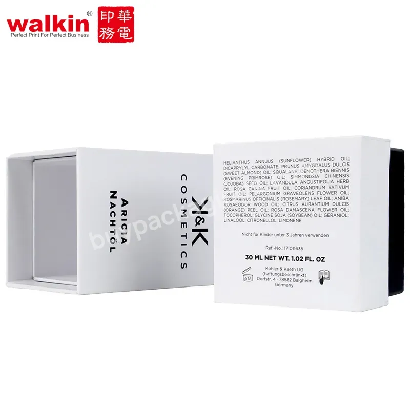 Walkin Customized Luxury Black Package 50ml Perfume Bottle With Box Packaging