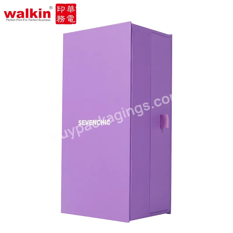 Walkin Luxury Custom Gift Customize Paper Black For Skincare Packing Cosmetic Packaging Box