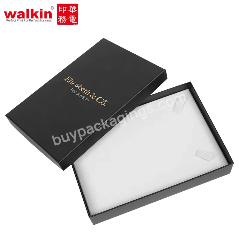 Walkincustom Brand Logo Fashion Jewelry Boxes For Earrings Necklaces Rings Paper Gift Packaging Boxes With Velvet Pouch Jewelry