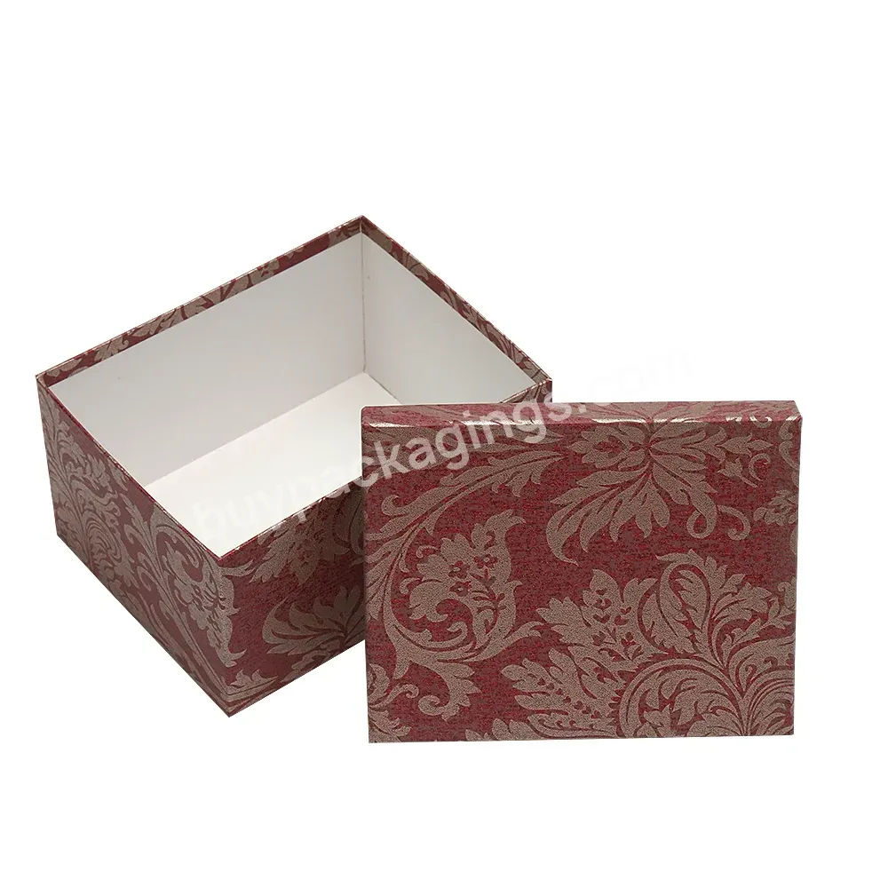 Waterproof Recyclable Paper Box Ten-piece Set Of Rectangular-shaped Brownish Red Flower Gift Boxes For Gift Pack - Buy Waterproof Recyclable Paper Box,Rectangular-shaped Boxes,Brownish Red Flower Gift Boxes.
