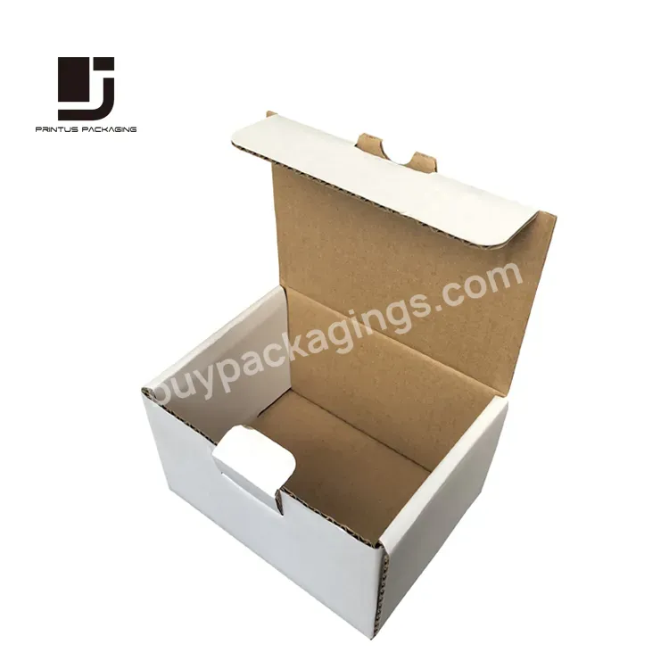 White Corrugated Boxes Makeup Packaging For Cosmetics