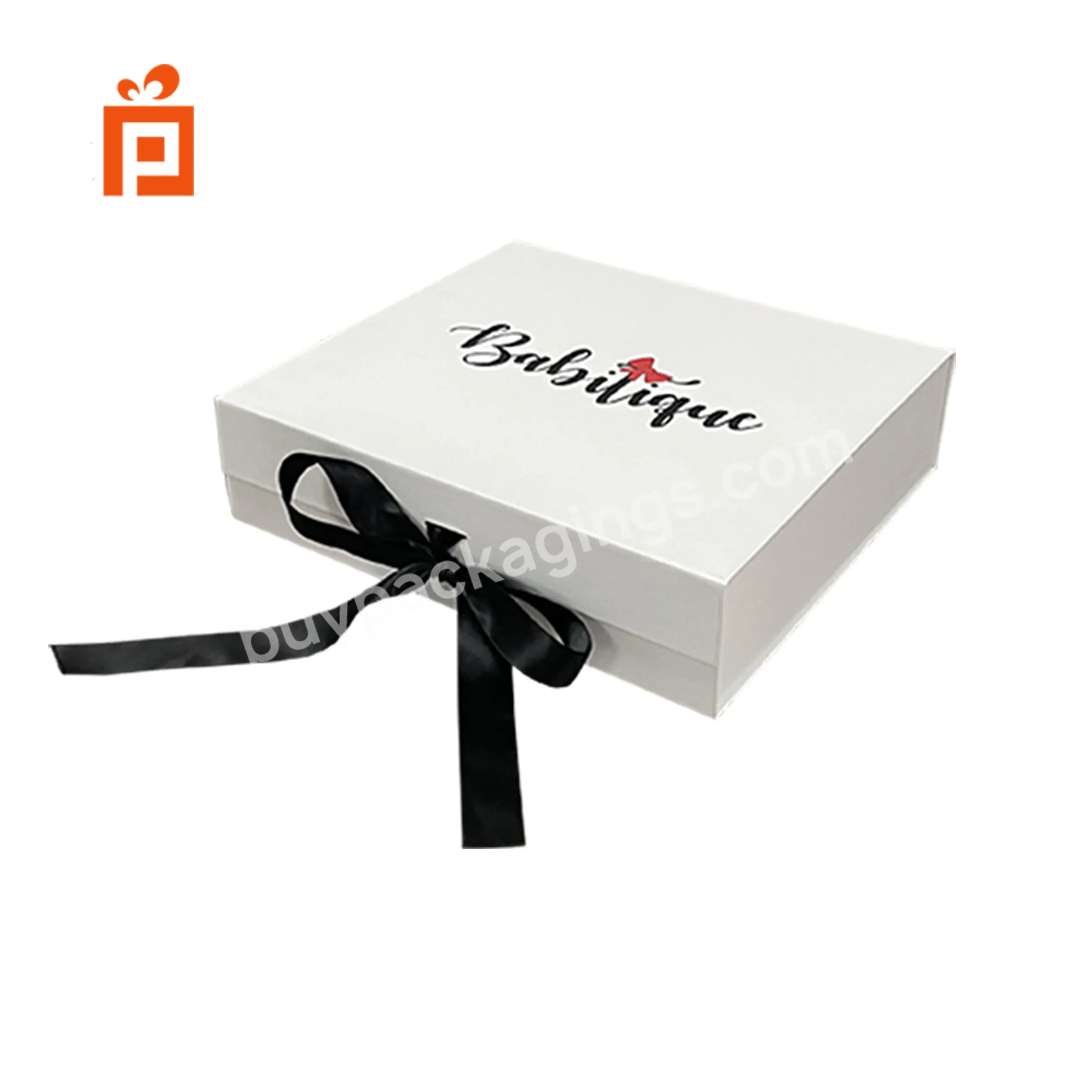 White Folding Paper Box For Baby Clothes