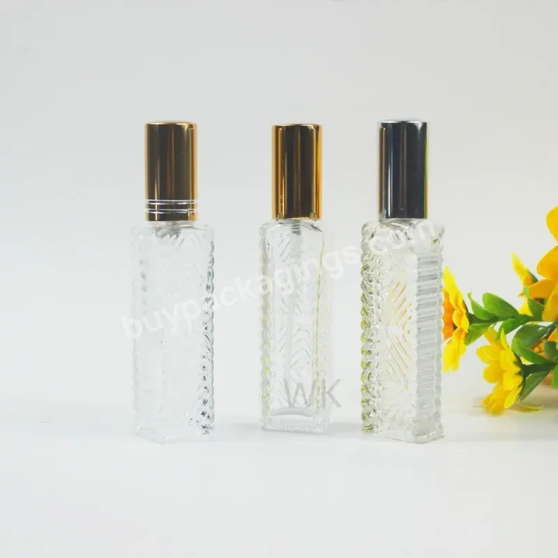 Wholesale 10ml Empty Luxury Square Refillable Pocket Private Label Glass Perfume Bottle And Sprayer Bottle