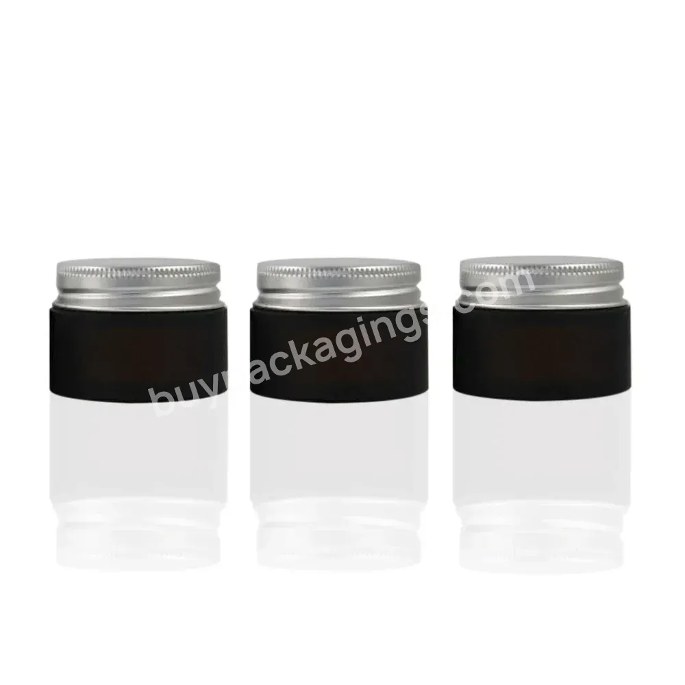 Wholesale 30g Amber Frosted Glass Cream Jar With Silver Aluminum Lid,1 Ounce Cosmetic Jar For Eye Cream,30g Glass Bottle - Buy High Quality Glass Cream Jars,China Cream Jar Suppliers,Cheap Wholesale Cream Jars.