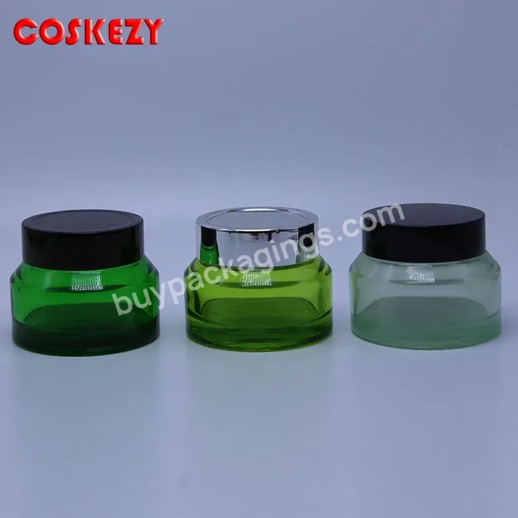 Wholesale 30g Green Glass Cream Jars,Empty 30g Inclined Shoulder Glass Cream Pot Supplier,Green Glass Cream Packaging Hot Sale - Buy 30g Green Glass Cream Jars,Wholesale 30ml Cream Glass Jar,Glass Cream Cosmetic Cosmetic Packaging.