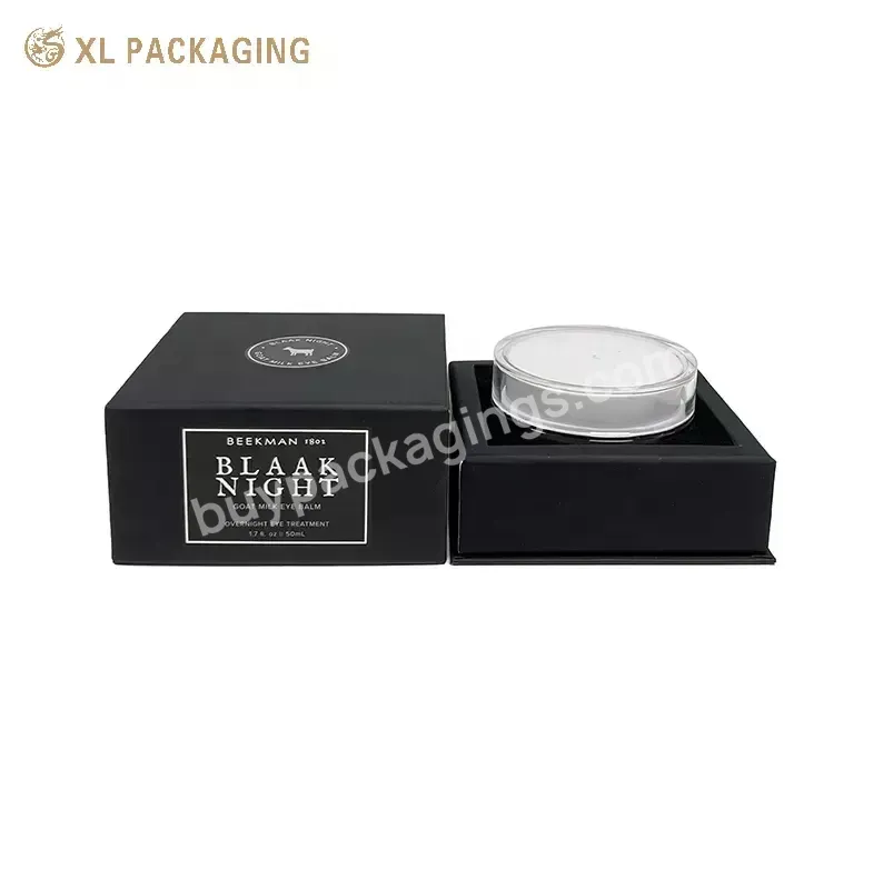 Wholesale Black Custom Cosmetic Skin Care Gift Box Cardboard Paper Packaging Box For Face Cream