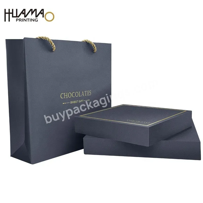 Wholesale Box And Packaging Custom Paper Box Gift Packaging Hot Stamping Color Cardboard Box For Chocolate Food Paper