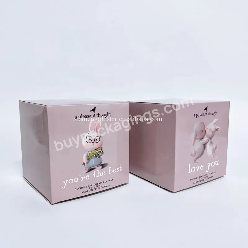 Wholesale Cheap 12 Oz Candle Packaging Custom Candle Box Heavy Cardboard Insert Packaging Box