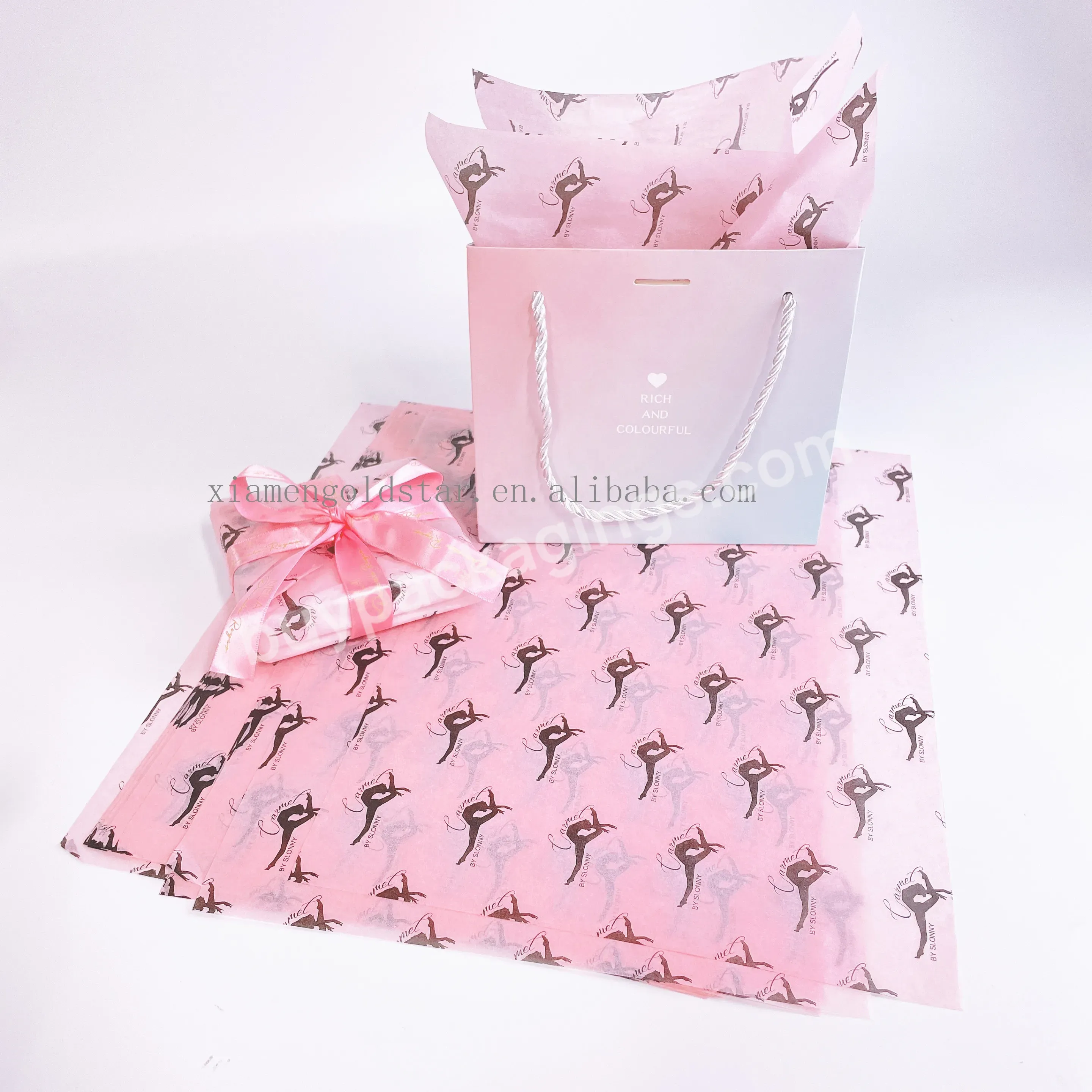 Wholesale Clothing Packing Custom Logo Gift Tissue Paper For Flower Wrapping Paper Packaging