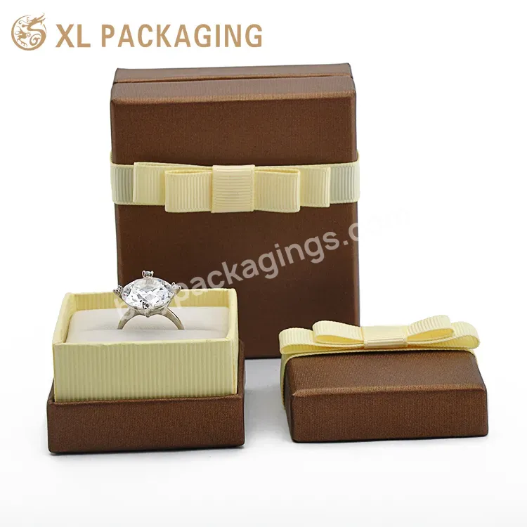 Wholesale Custom All Kind Of Fashion Ribbon Jewelry Box Ring Earring Gift Jewelry Box For Gift