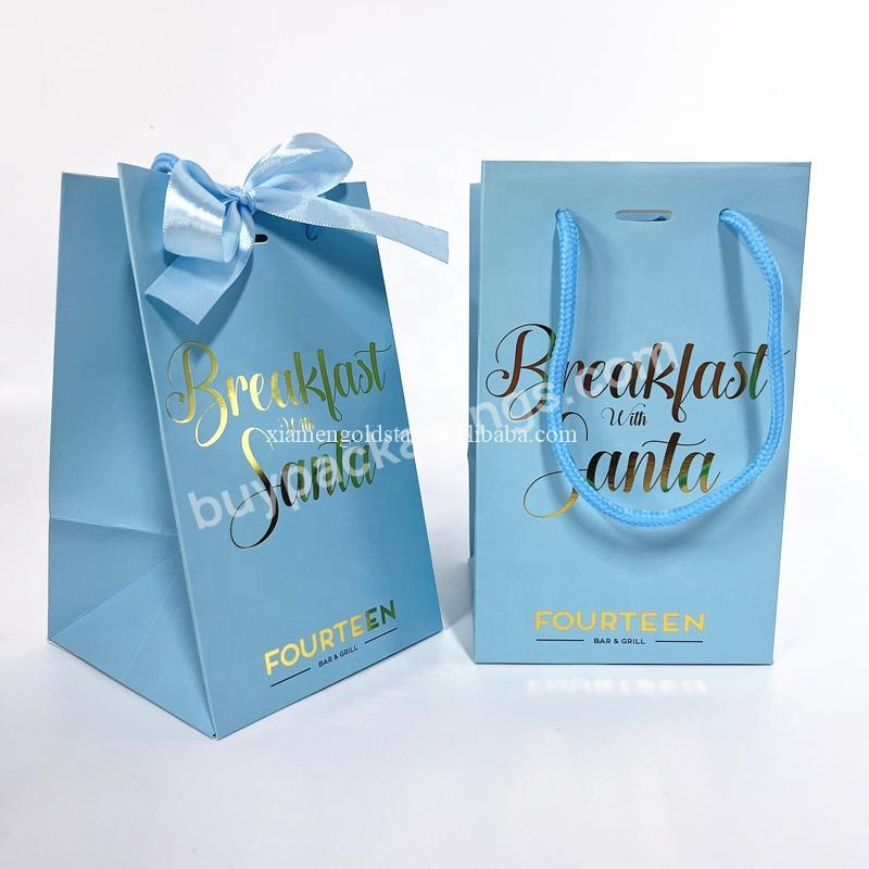 Wholesale Custom Brand Name Recycle Kraft Paper Bag With Shopping Gift Handbags