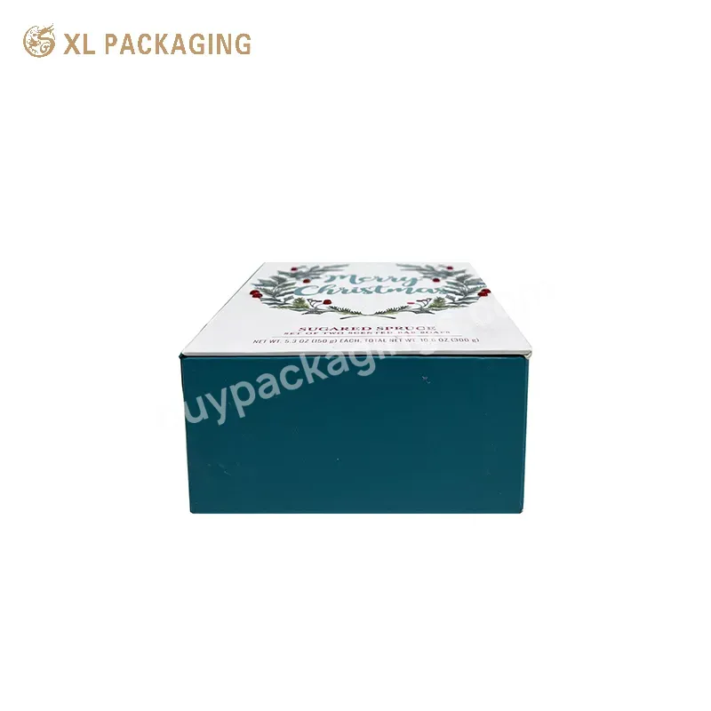 Wholesale Custom Fashion Jewelry Surface Magnet Cosmetic Packaging Box With Christmas