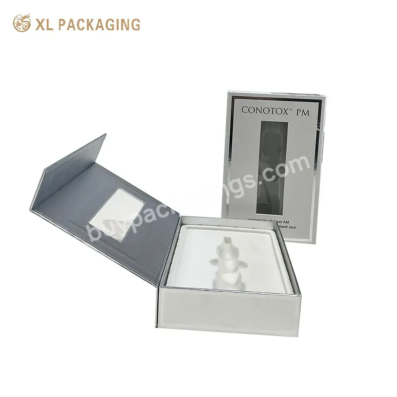 Wholesale Custom Fashion Perfume Skin Care Luxury Cosmetic Box Window Cosmeticmagnet Box For Logo
