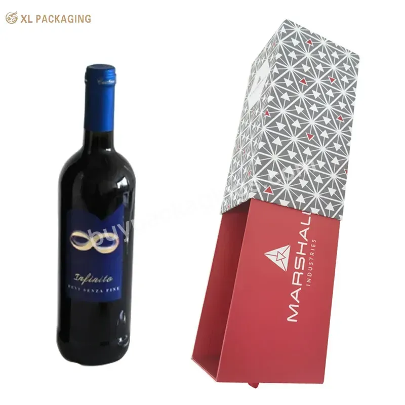 Wholesale Custom Logo Luxury Cardboard Paper Slide Gift Packaging Box For Wine Packing - Buy Packaging Slide Boxes,Ribbon Tag Paper Box Package,Wine Bottle Pack Cardboard Boxes.
