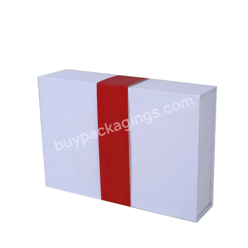Wholesale Custom Logo Luxury White Magnetic Perfume Cosmetics Packaging Gift Box