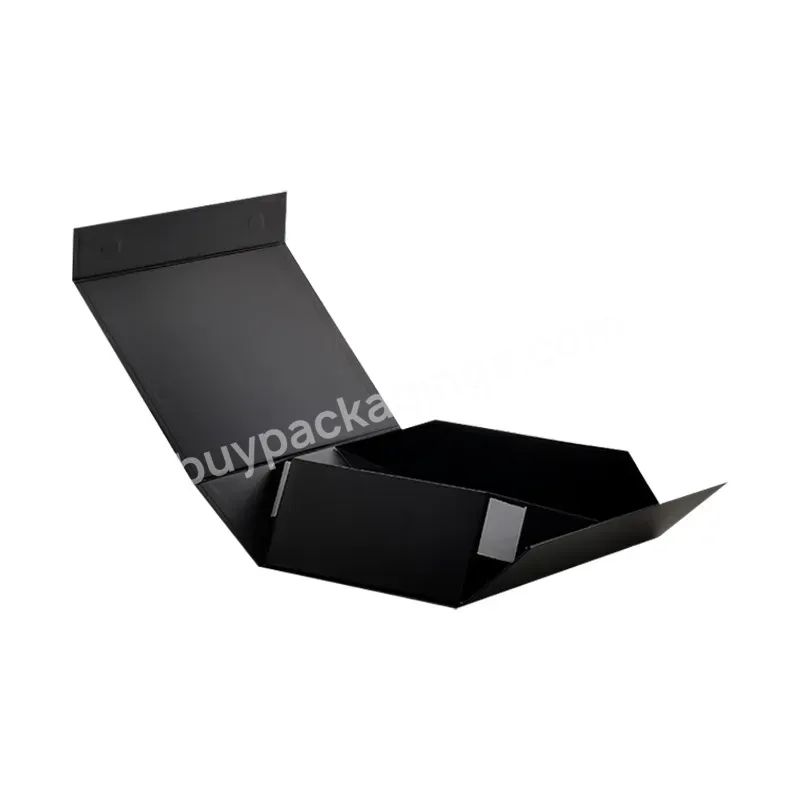 Wholesale Custom Logo Printed Folding Foldable Fold Cardboard Magnet Magnetic Box For Shoes & Clothing