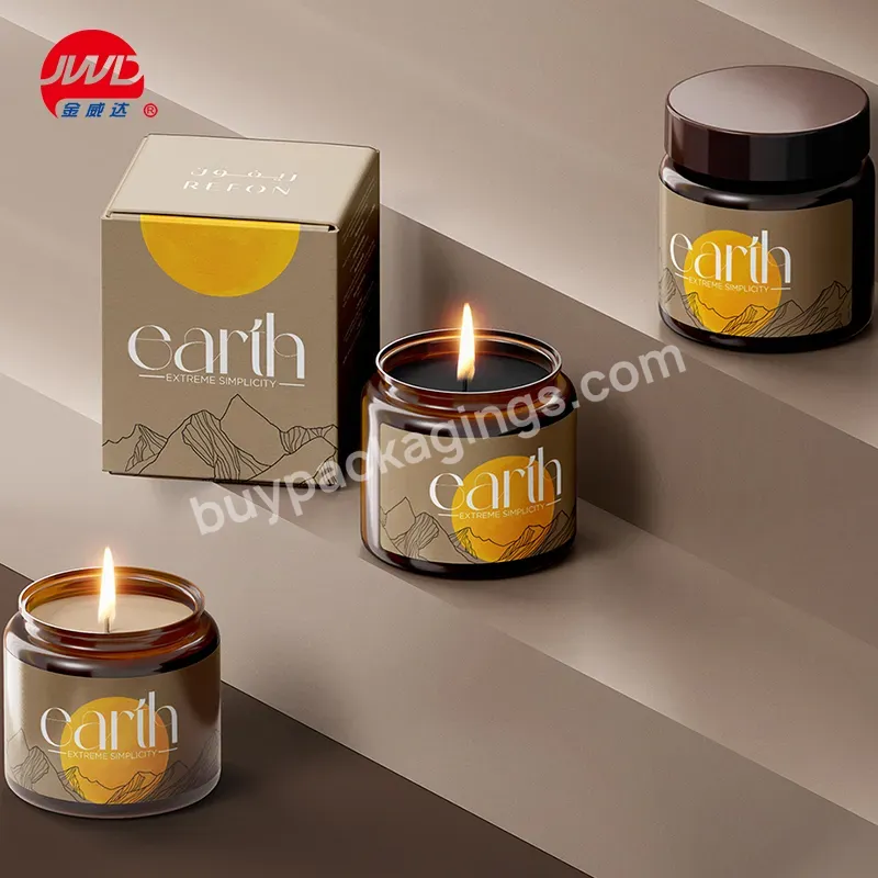 Wholesale Custom Logo Printed Made Candle Packaging Boxes Candle Gift Box