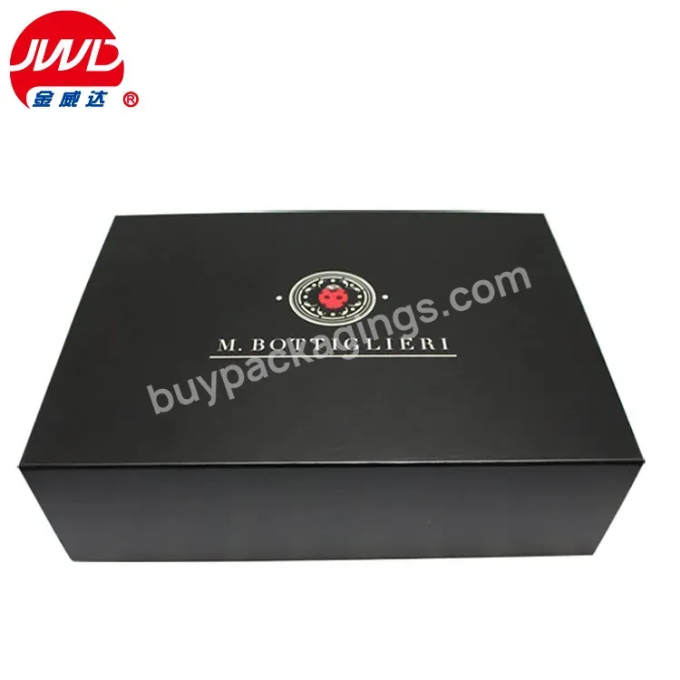 Wholesale Custom Logo Printing Black Folding White Cardboard Clothing Magntic Gift Box