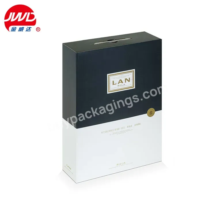 Wholesale Custom Luxury Cardboard Paper Single Red Wine Bottle Gift Packaging Box