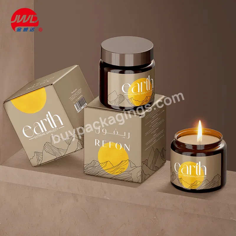 Wholesale Custom Luxury Empty Candle Jar Candles Gift Box Set Packaging Box
