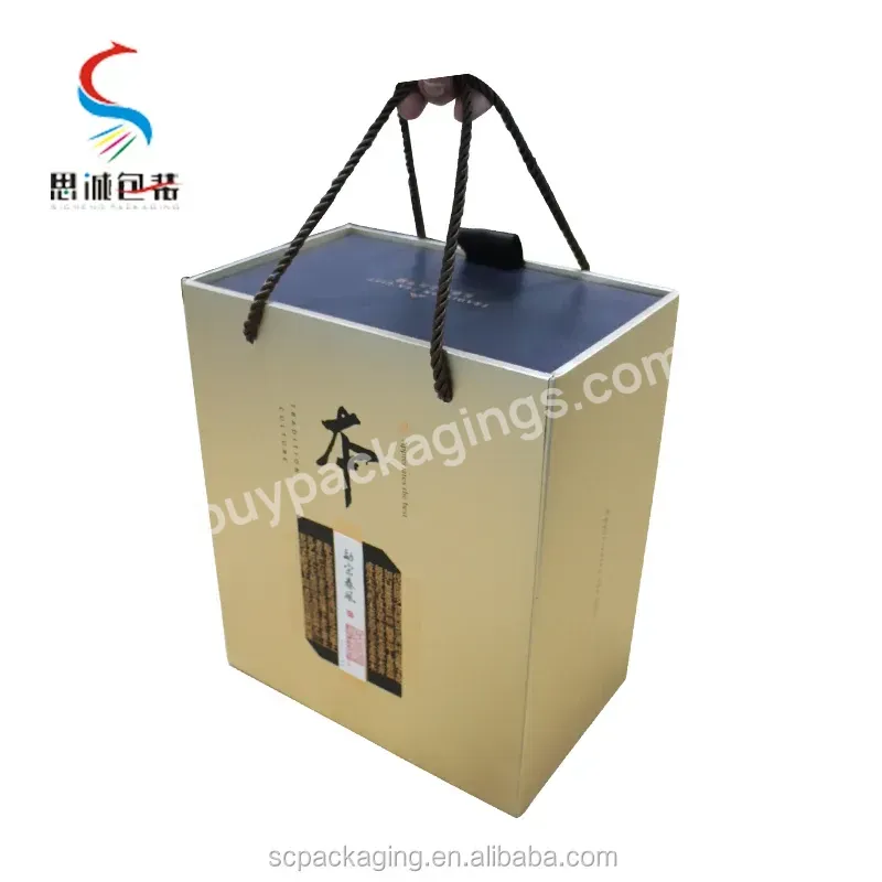 Wholesale Custom Luxury Square Paper Tea Box Packaging With Satin Sleeve And String Spot Uv Customer's Logo Printing